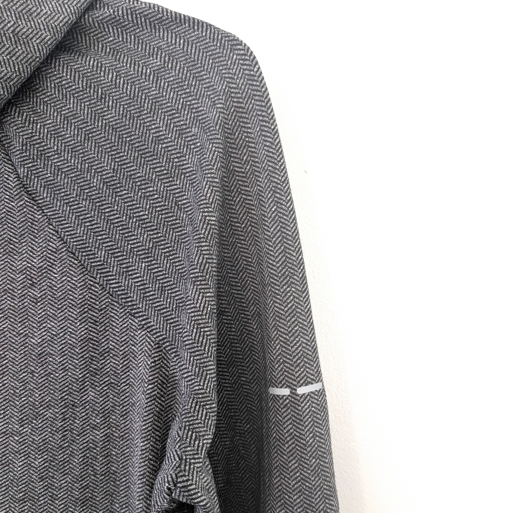 Mondetta Women's Lightweight Gray Chevron Athleisure Hoodie ~ Size Medium - Picture 6 of 11